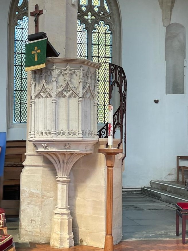 Pulpit at St Peter and St Paul, Northleach