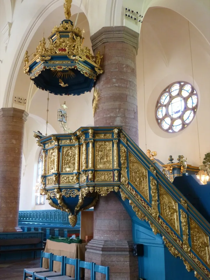 Pulpit at Kristine kyrka, Falun