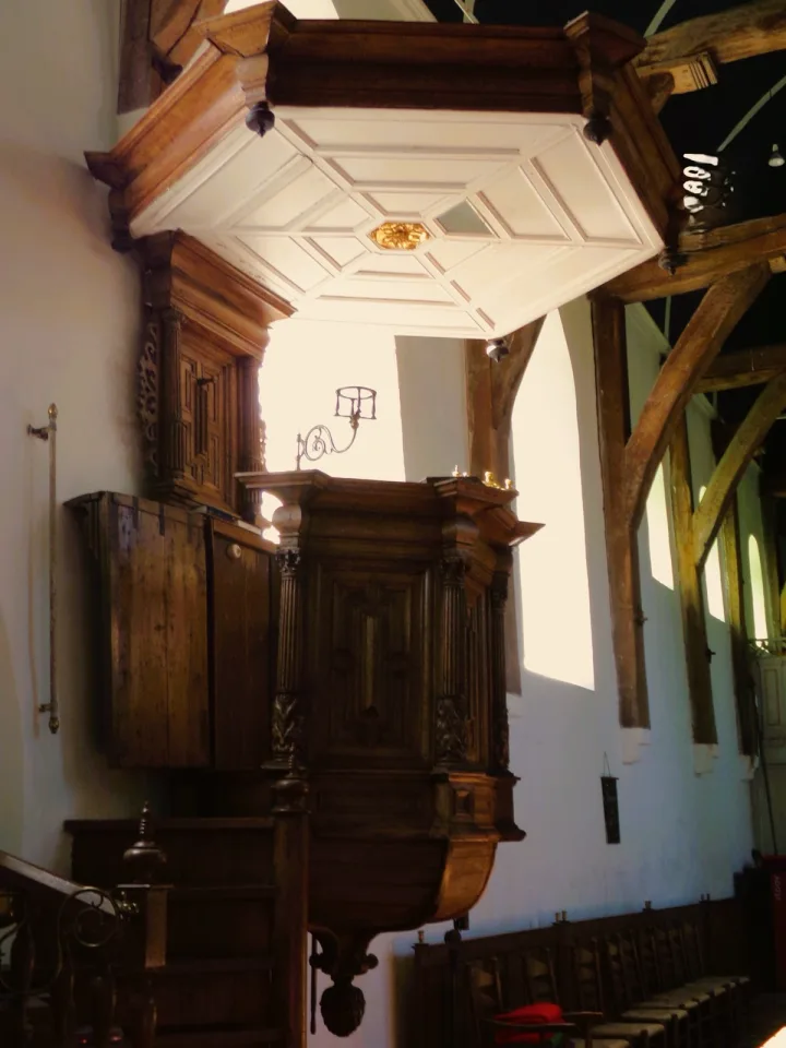 Pulpit at Sint Radboudkerk (Redbadtsjerke), Jorwerd