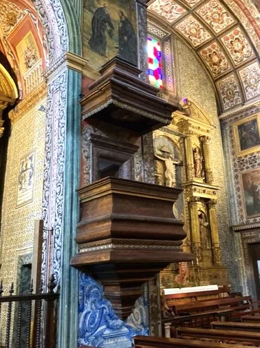 Pulpit at Sao Joao Evangelista do Colegio do Funchal, Funchal