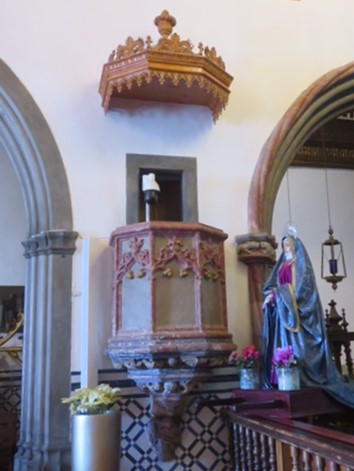 Pulpit at Igreja de Sao Bento, Ribeira Brava