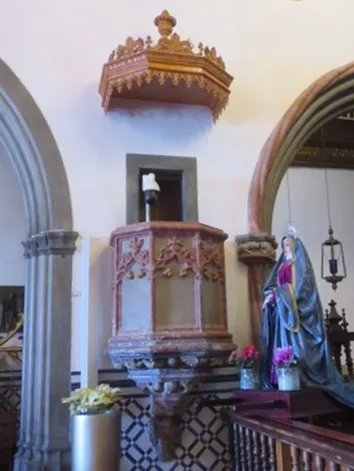 Pulpit at Igreja de Sao Bento, Ribeira Brava
