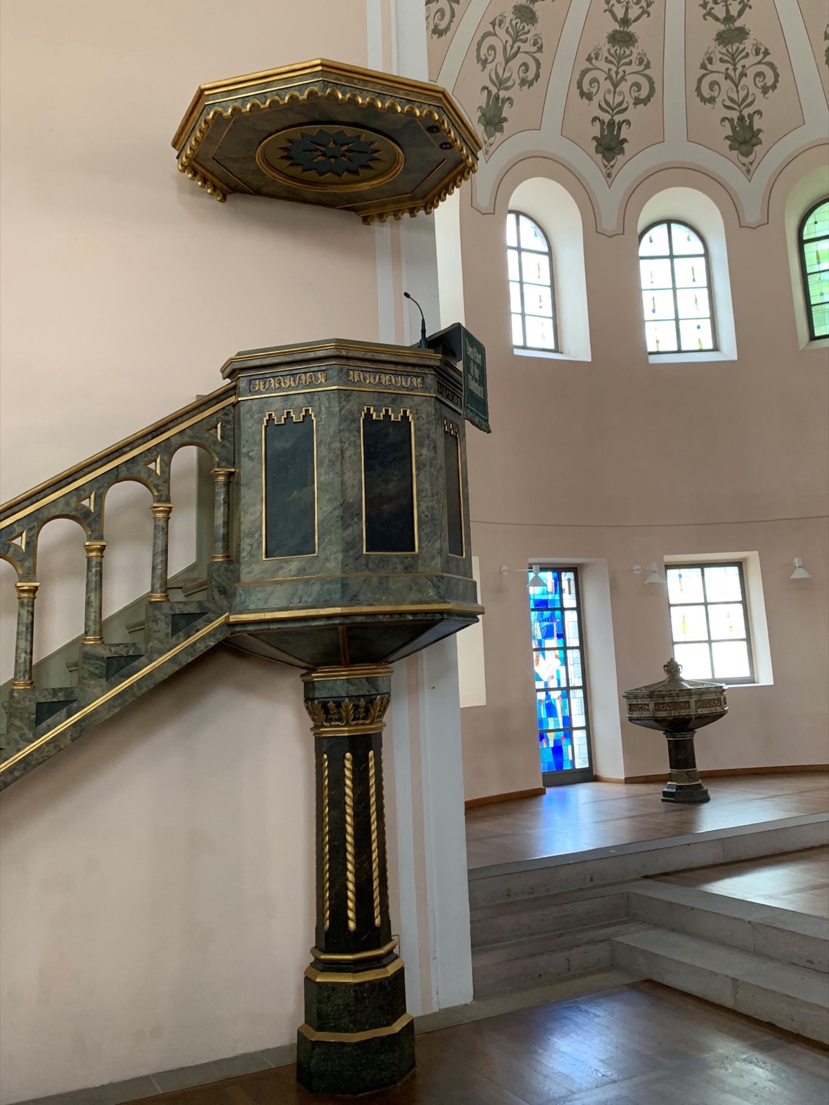 Preekstoel in St Paulskirche, Dinkelsbuhl