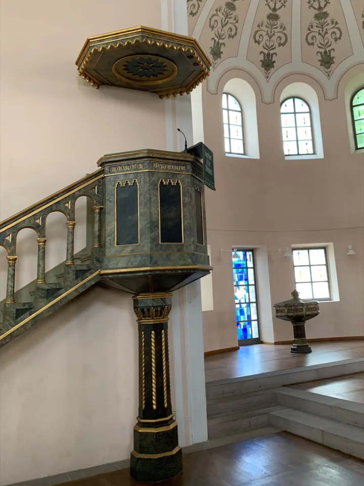Pulpit at St Paulskirche, Dinkelsbuhl