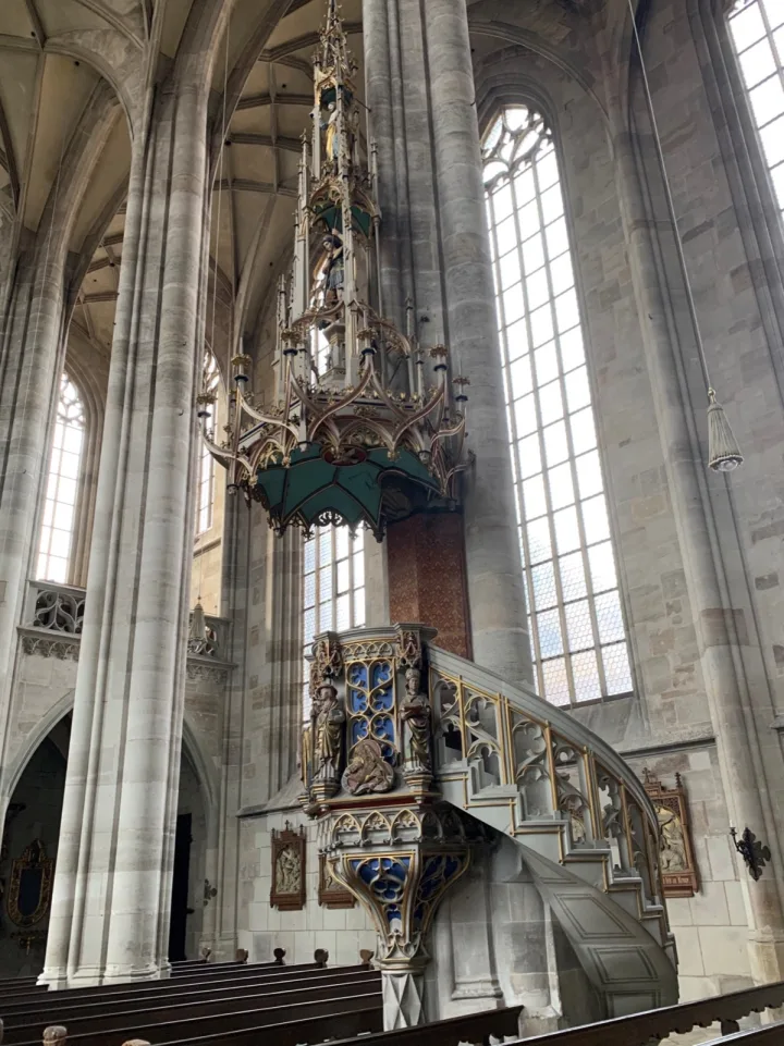 Pulpit at Munster St Georg, Dinkelsbuhl