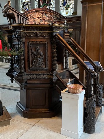 Preekstoel in St James Church Piccadilly, London