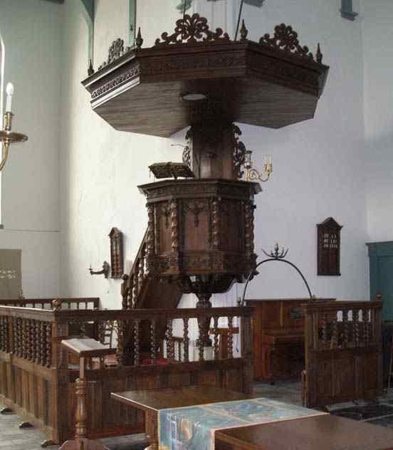 Preekstoel in Hervormde Kerk, Blokzijl