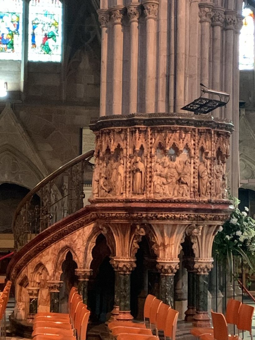 Pulpit at Worcester Cathedral, Worcester