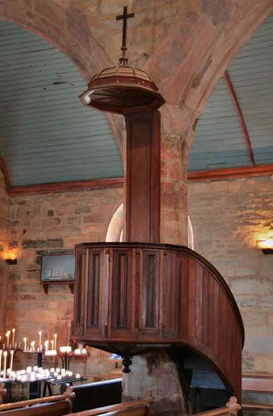 Preekstoel in Chapelle de Notre-Dame-de-Rocamadour, Camaret sur Mer