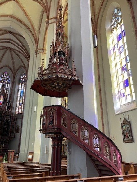 Preekstoel in zum hl. Johannes dem Täufer und Evangelisten, St Johann im Pongau
