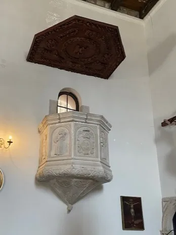 Pulpit at Sveti Nikola, Perast