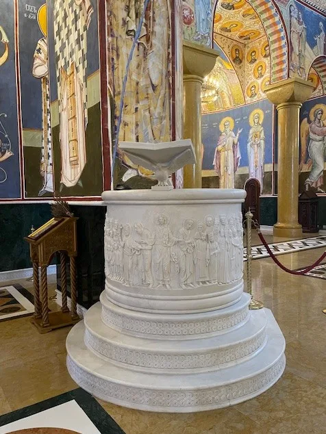 Pulpit at Sv Jovan Vladimir, Bar