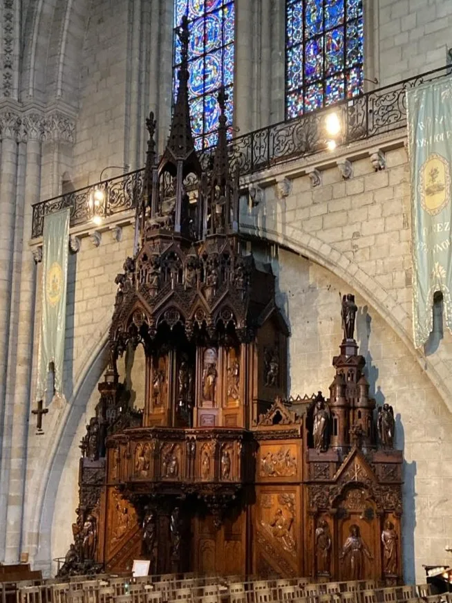 Preekstoel in Cathedrale St Maurice d Angers, Angers