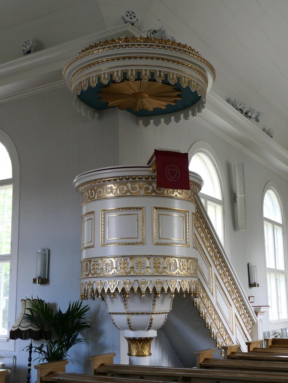 Pulpit at Vanha kirkko, Tampere