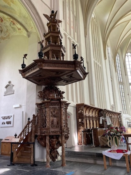 Preekstoel in Martinikerk, Bolsward