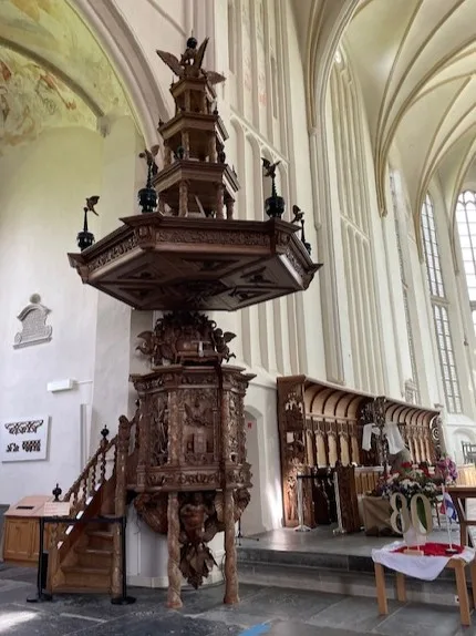 Pulpit at Martinikerk, Bolsward