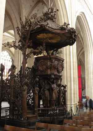 Preekstoel in Onze-Lieve-Vrouwekathedraal , Antwerpen