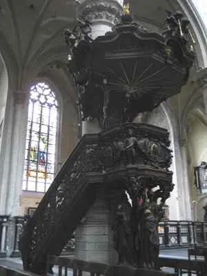 Pulpit at Sint-Jacobskerk, Antwerpen