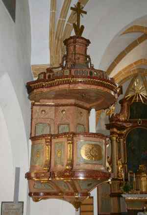 Preekstoel in Pfarrkirche St Rupert, Traismauer