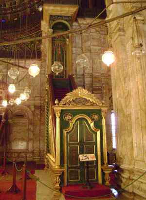 Pulpit at Mohammad Ali Moskee, Cairo