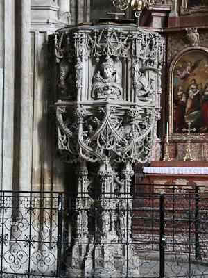 Preekstoel in Stephansdom, Wenen