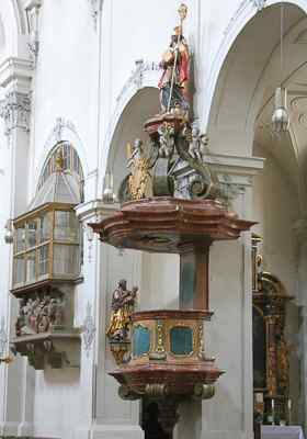 Pulpit at Neupfarrkirche, Regensburg