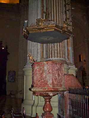 Pulpit at Catedral de Malaga, Malaga