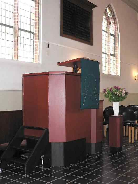 Preekstoel in De Inham, Hoogland