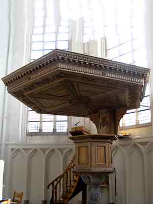 Pulpit at Koorkerk, Middelburg