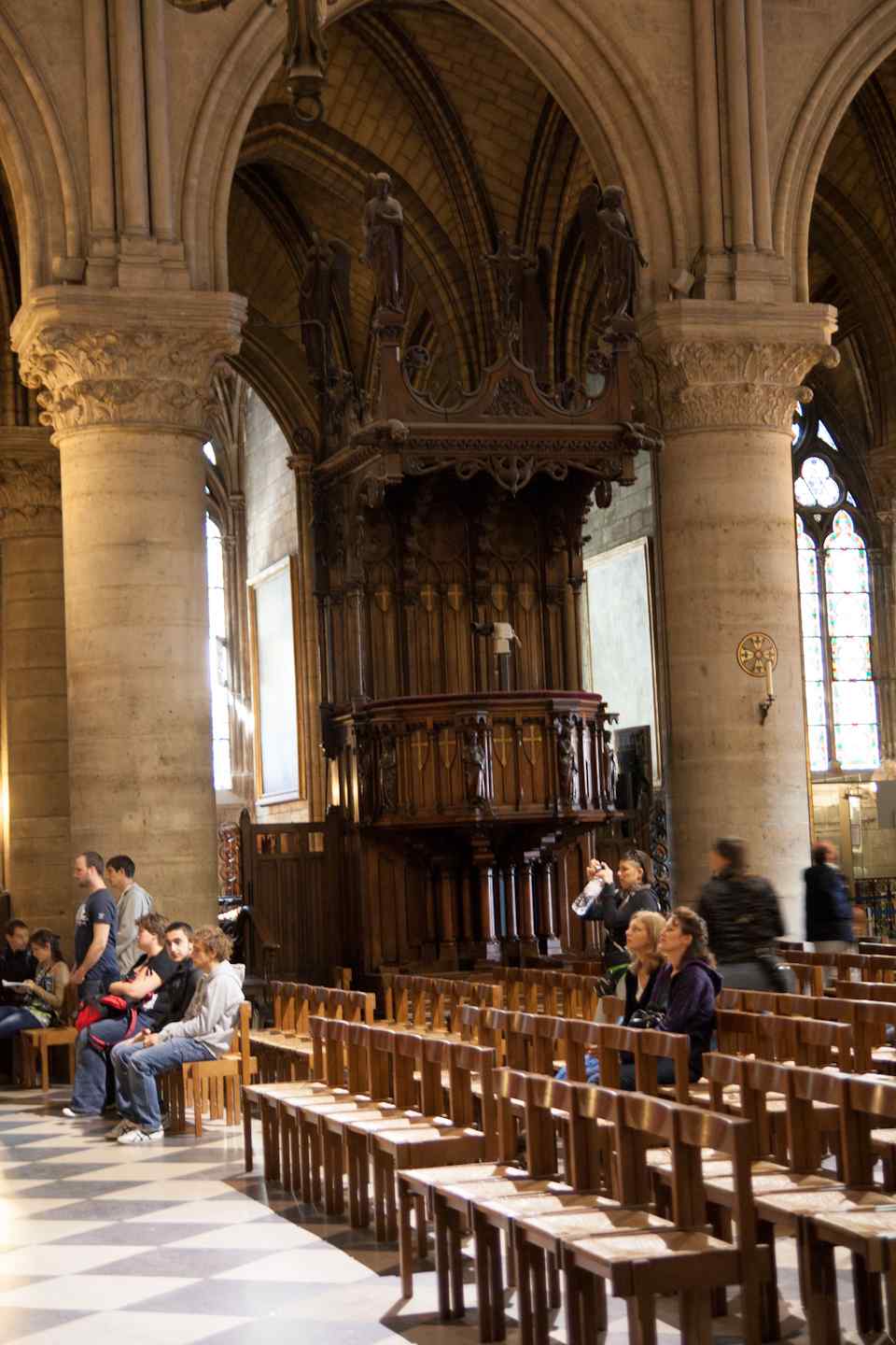 Pulpit at Notre Dame, Parijs