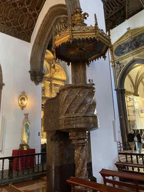 Preekstoel in Kathedraal (Sao), Funchal  (Madeira)