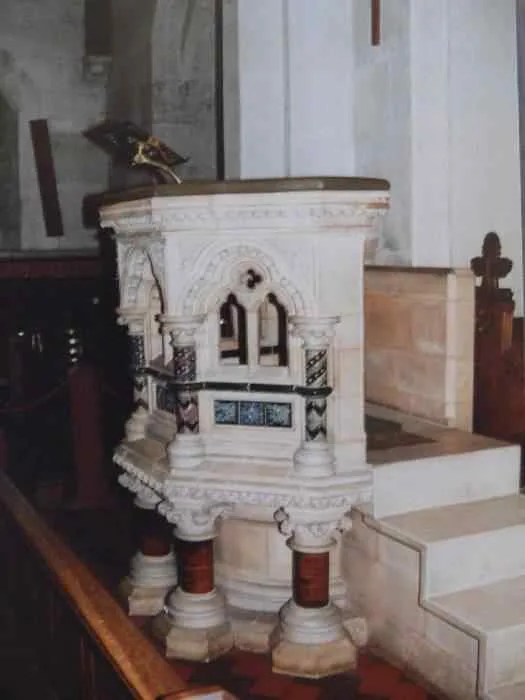 Preekstoel in Sankt Alban Kirke, Kopenhagen