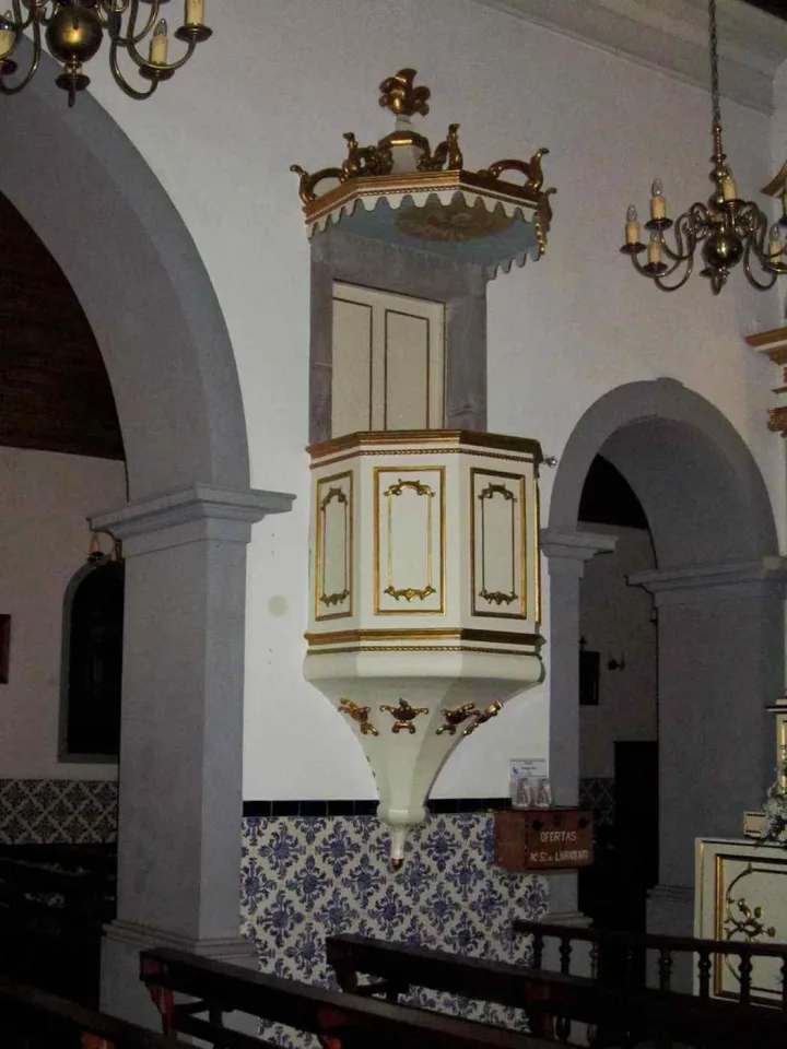 Preekstoel in Igreja de Nossa Senhora do Livramento, Curral das Freiras