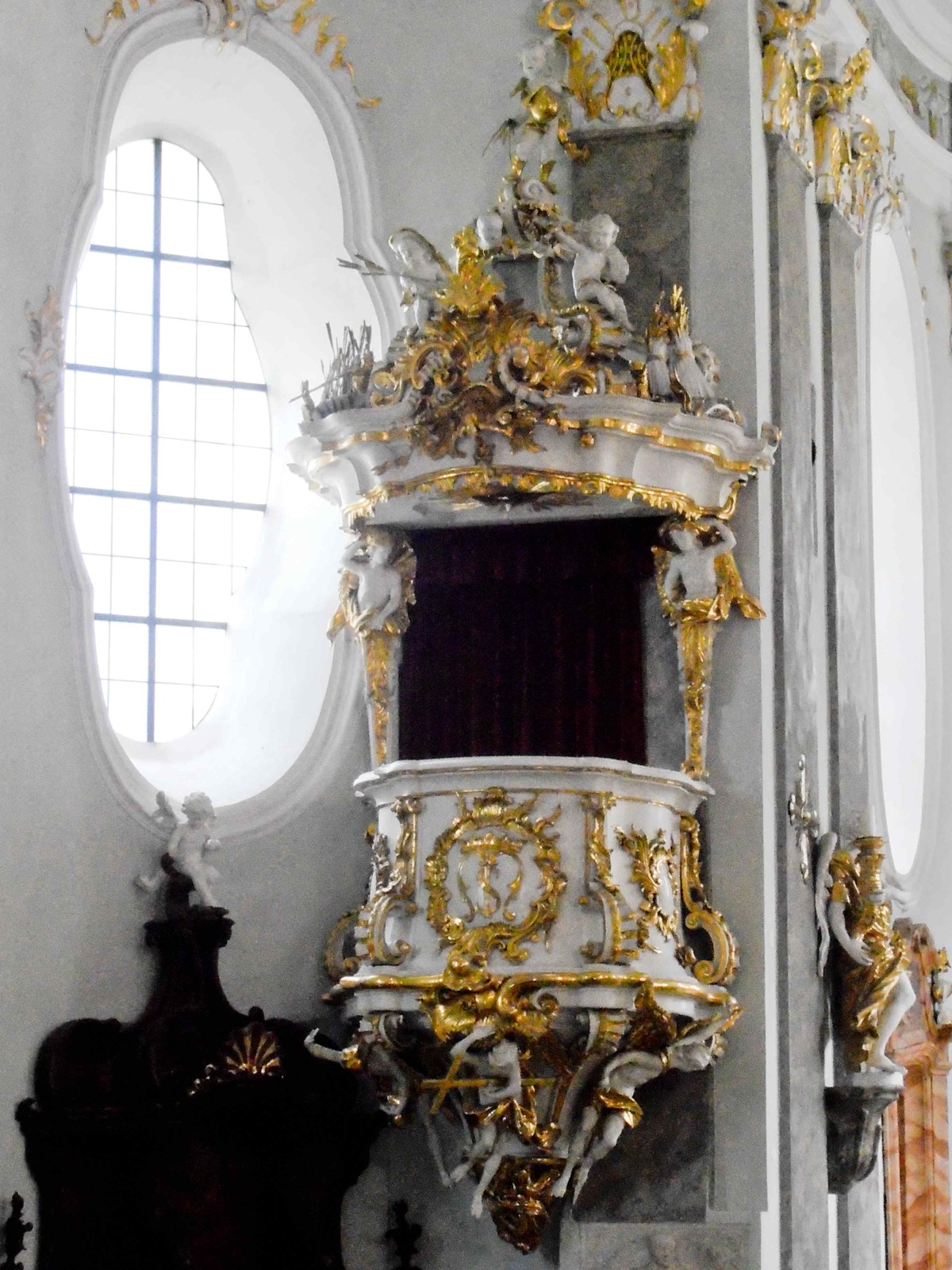 Preekstoel in Karlskirche, Volders