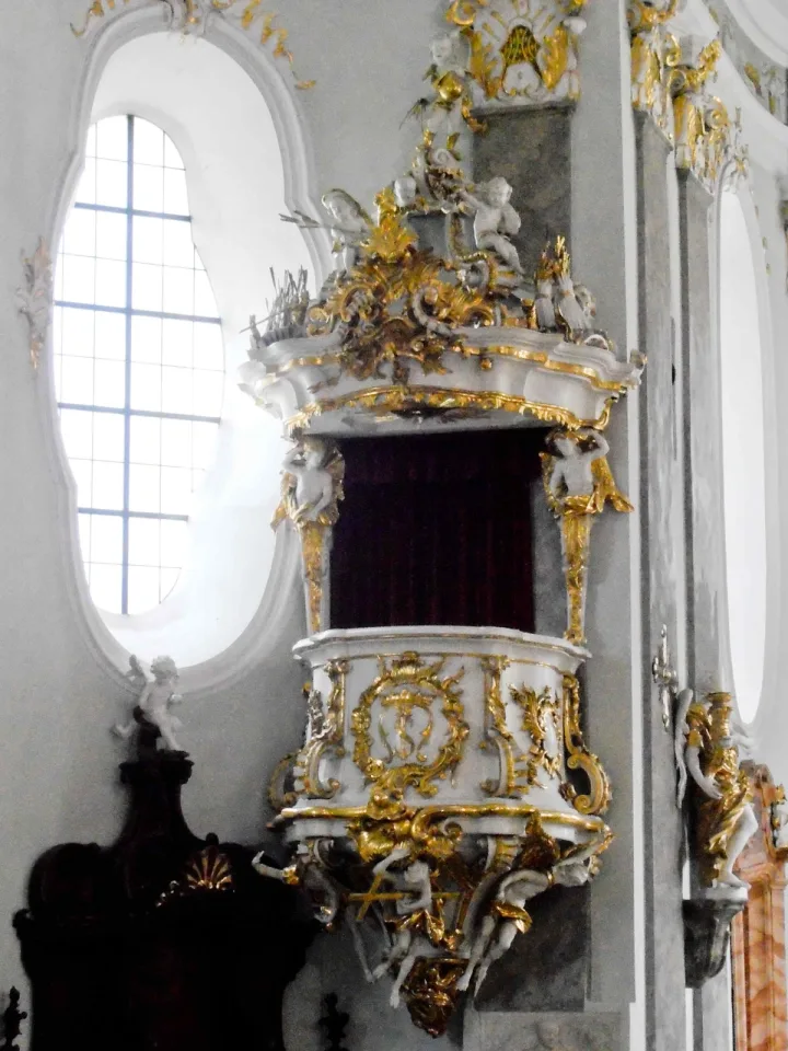 Preekstoel in Karlskirche, Volders