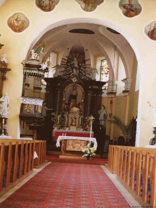 Preekstoel in Krycany kostel, Korycany