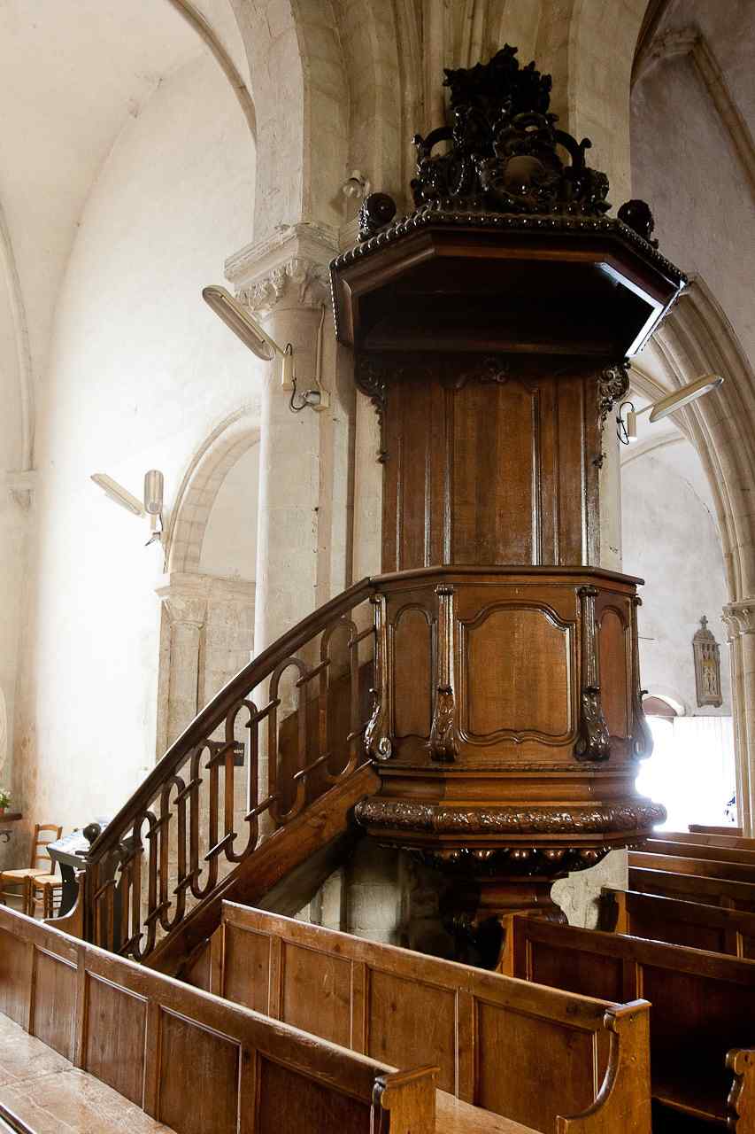 Pulpit at Notre Dame de la Paix, Sainte Mere Eglise