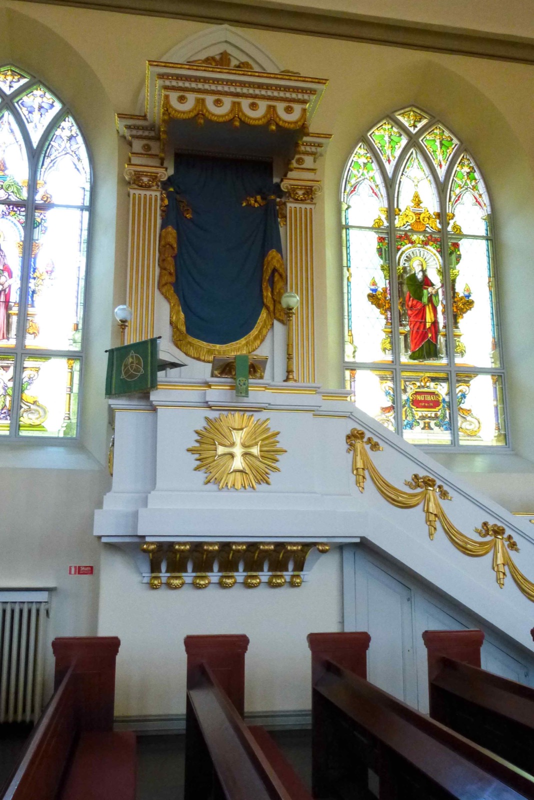 Preekstoel in Tyska Kyrka, Goteborg