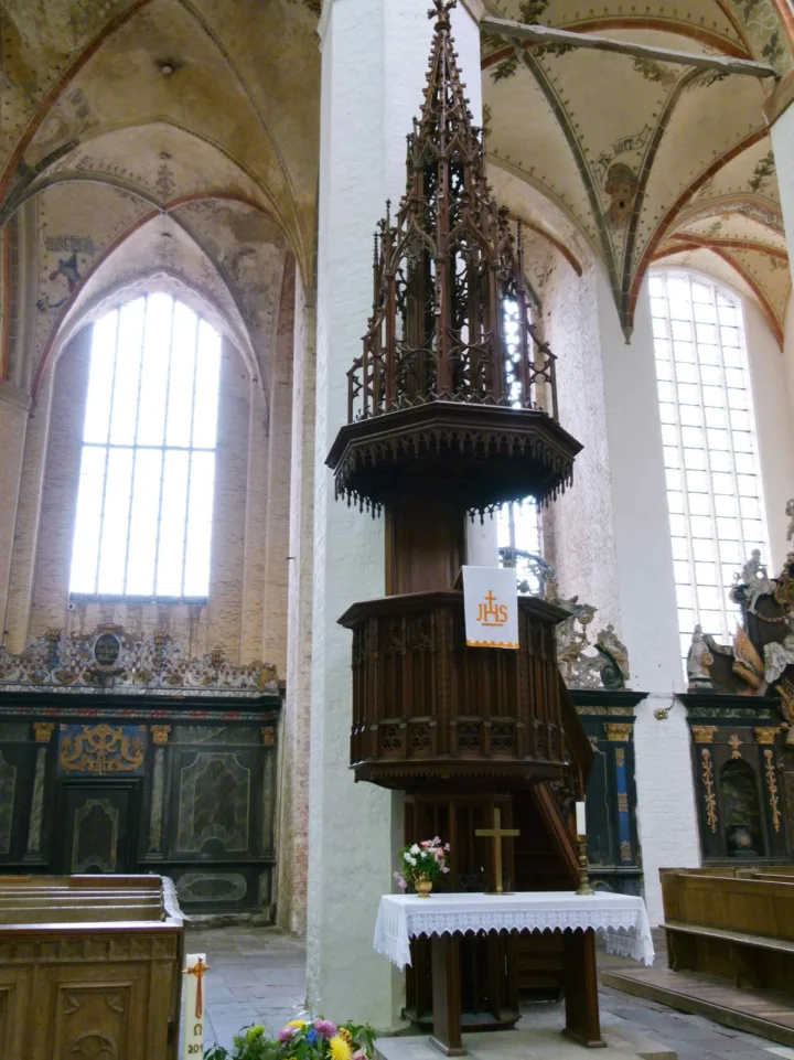 Pulpit at St Marienkirche, Stralsund