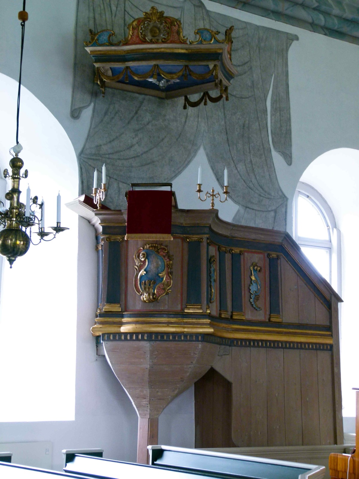 Preekstoel in Fora kirke, Borgholm
