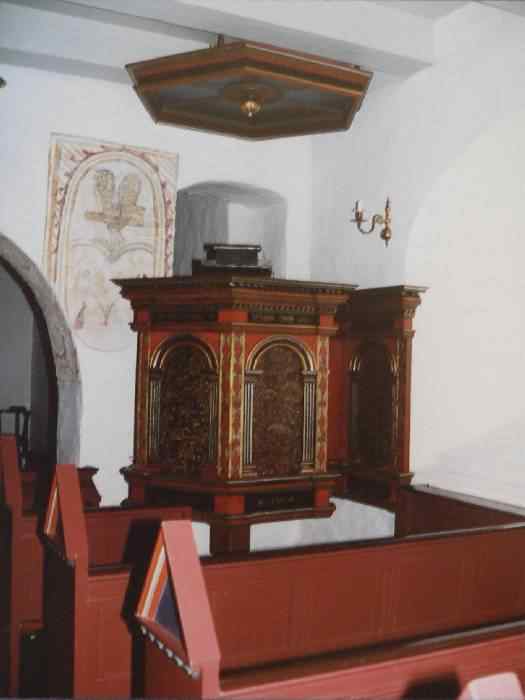 Preekstoel in Lodbjerg Kirke, Vestervig