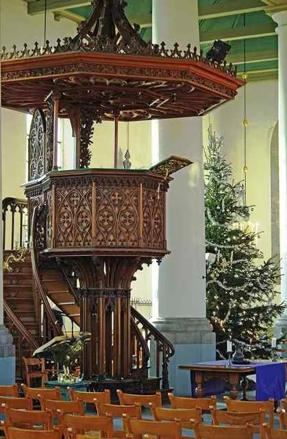 Pulpit at Grote Kerk, Vlaardingen