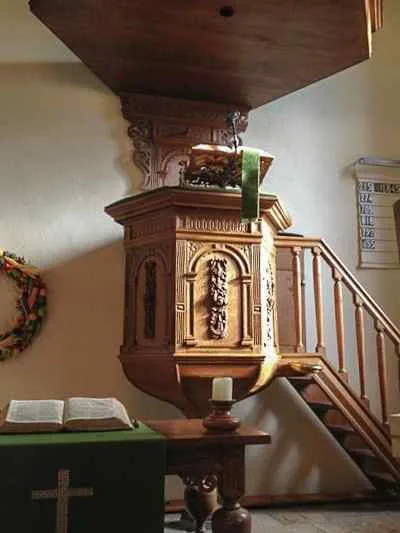 Preekstoel in Johanneskerk, Diepenheim
