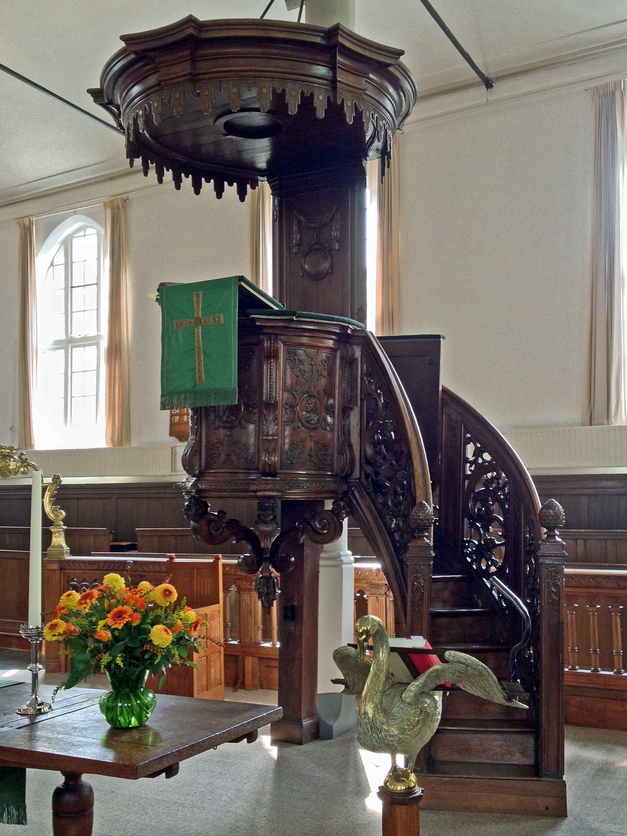 Pulpit at Lutherse kerk, Leiden