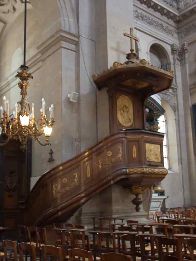 Preekstoel in St Paul et St Louis, Parijs