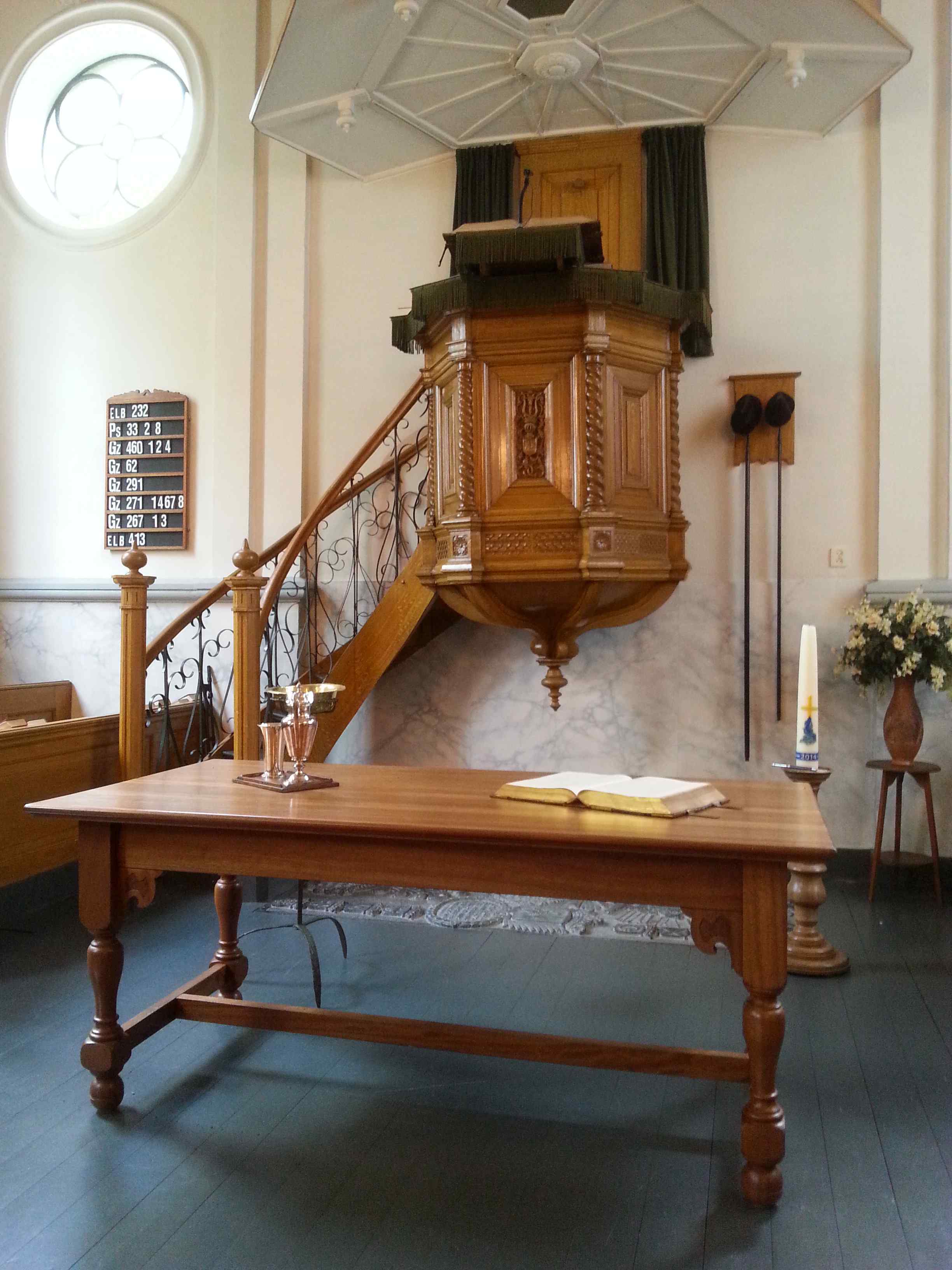 Preekstoel in Hervormde Kerk, Lutjegast