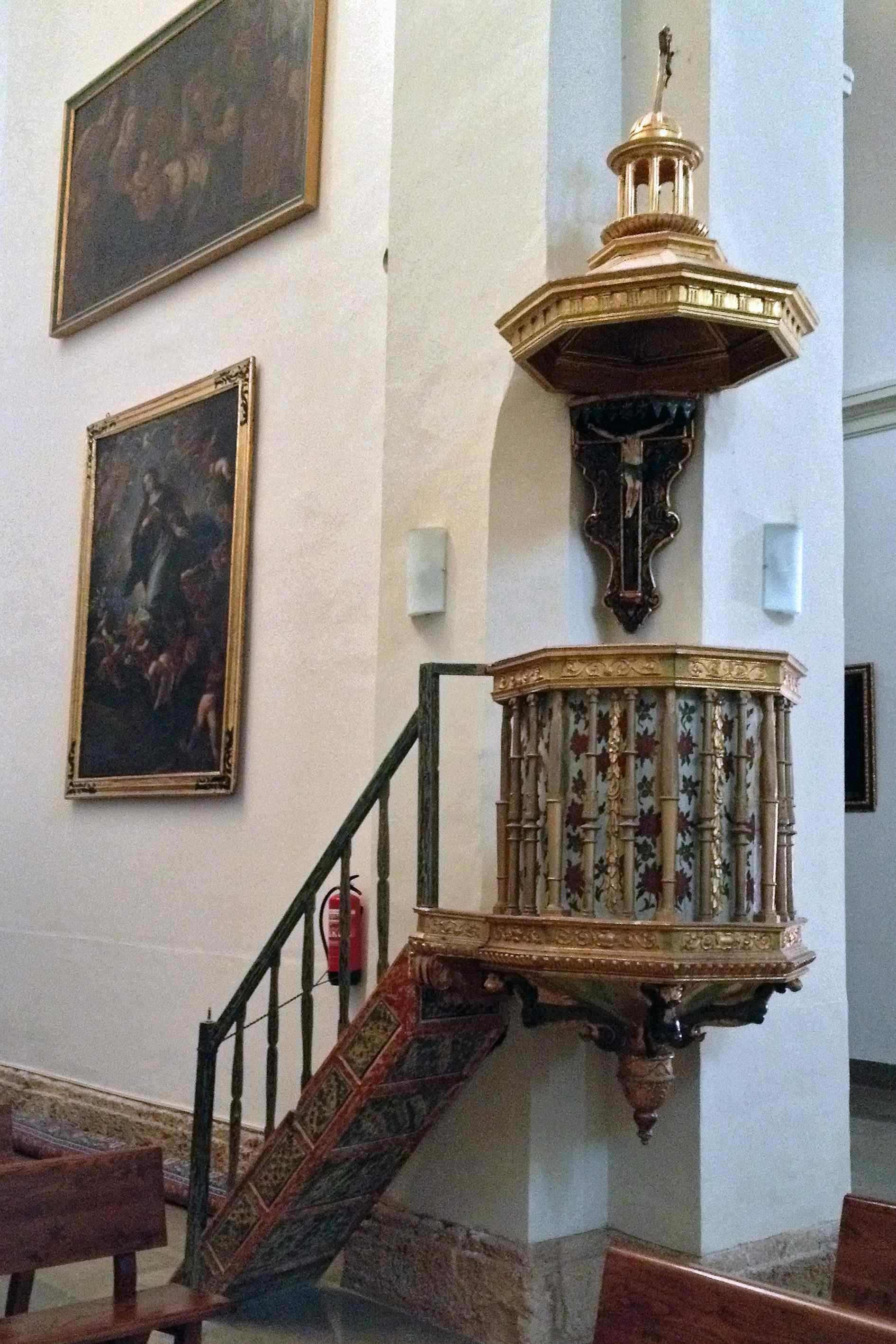 Pulpit at Santa Maria de la Alhambra, Granada
