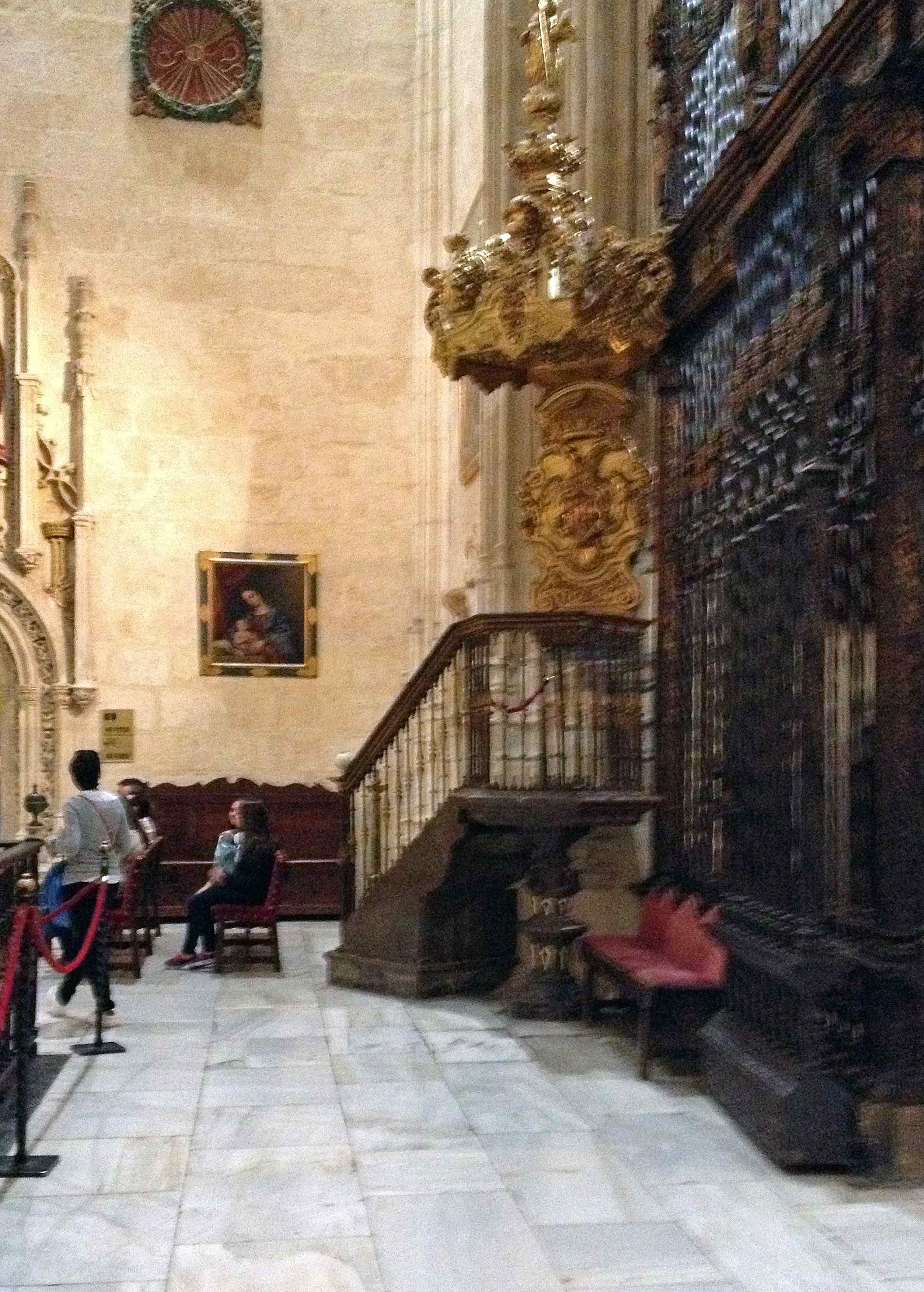 Preekstoel in Capilla Real, Granada