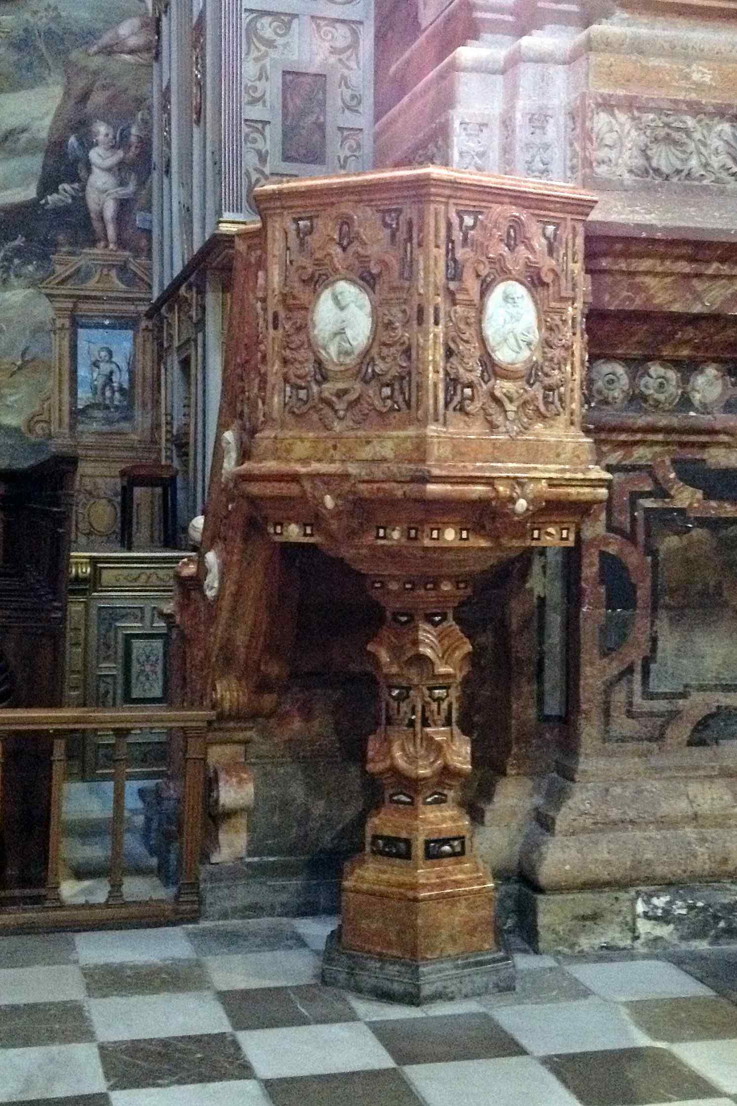 Pulpit at Monasterio de San Jeronimo, Granada