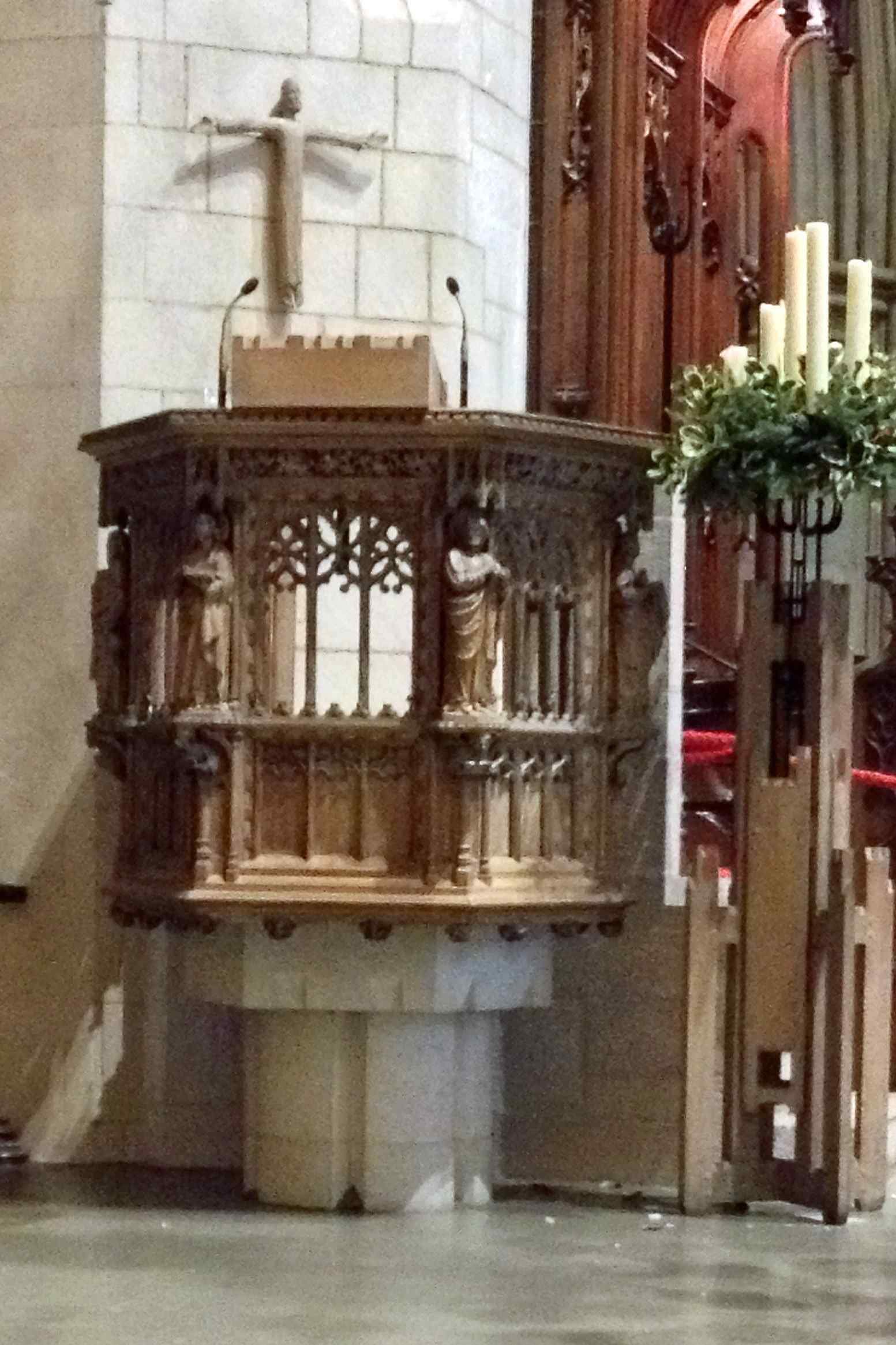 Preekstoel in Southwark Cathedral, London
